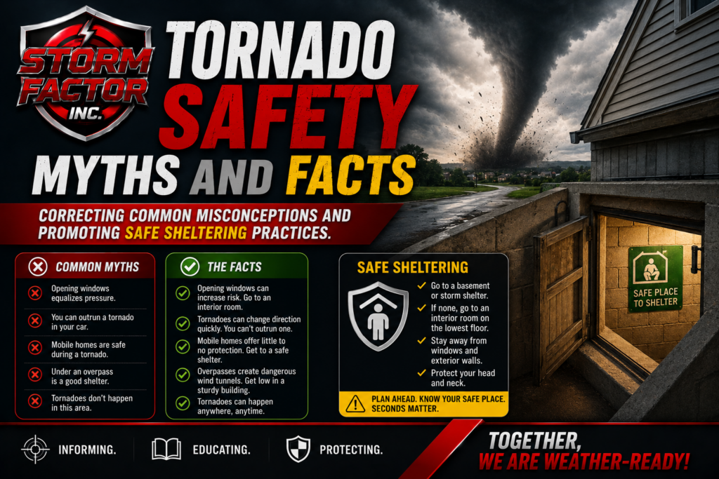 Tornado Safety Myths